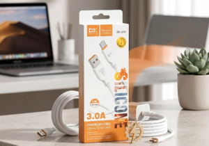 Cable USB-A a MicroUSB 3A Siliconado 1 Metro – Carga Rápida DK-69V